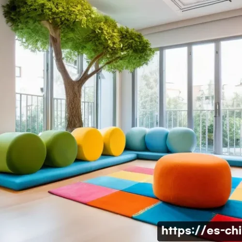 Home 31 아동심리상담사 보수교육 일정 - A warm and inviting therapy room in Spain designed for child psychology sessions, featuring colorful...